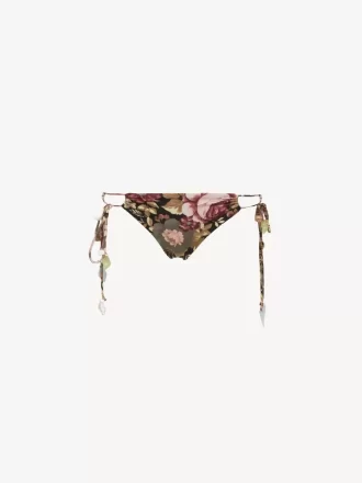 Bas de bikini à imprimé rose