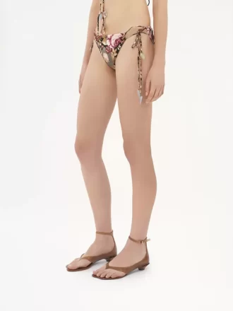Bas de bikini à imprimé rose