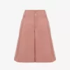 Bermuda taille haute à jambes larges en coton