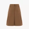 Bermuda taille haute à jambes larges en coton
