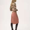 Bermuda taille haute à jambes larges en coton