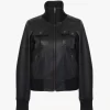 Blouson court en cuir