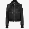 Blouson court en cuir