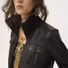 Blouson court en cuir