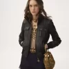 Blouson court en cuir