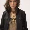Blouson court en cuir