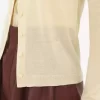 Cardigan ajusté à col rond en maille de laine ultrafine Cardigan ajusté à col rond en maille de laine ultrafine