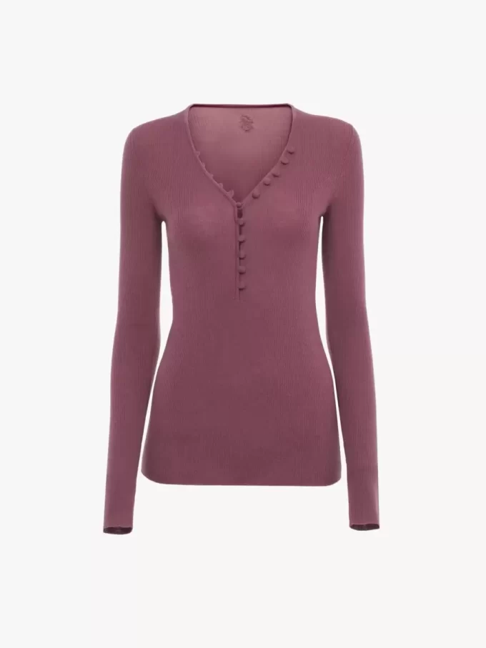 Chemise Henley en tricot de laine mérinos Chemise Henley en tricot de laine mérinos