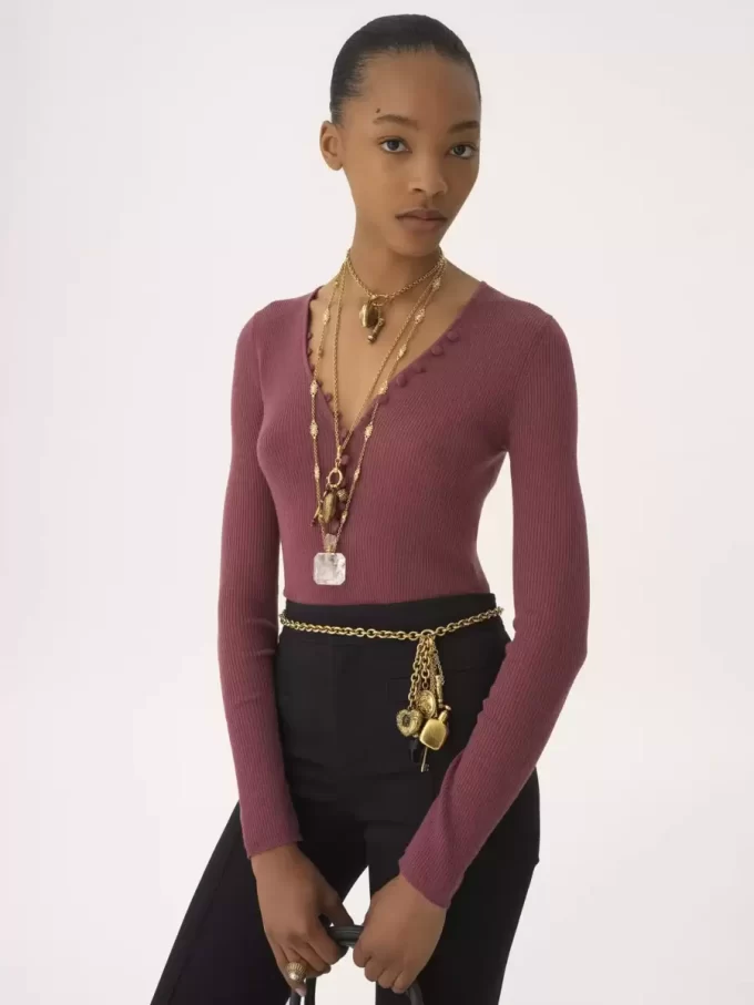 Chemise Henley en tricot de laine mérinos Chemise Henley en tricot de laine mérinos
