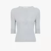 Chemise Henley à manches courtes en tricot de lin et soie Chemise Henley à manches courtes en tricot de lin et soie