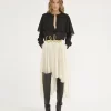 Chemisier cape en georgette de soie Chemisier cape en georgette de soie