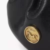 Collier porte-monnaie Micro Horse Medal en cuir grainé
