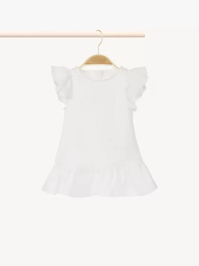 Ensemble robe et bloomer pour bébé