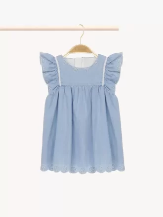 Ensemble robe et chapeau pour bébé
