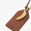Etiquette banane en cuir brillant