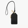 Etiquette banane en cuir brillant
