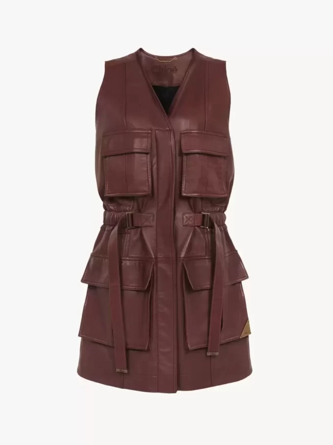 Gilet utilitaire en cuir Gilet utilitaire en cuir