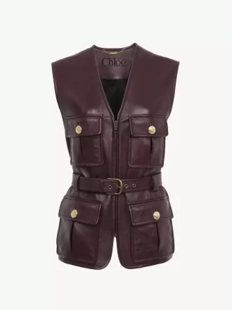 Gilet utilitaire en cuir
