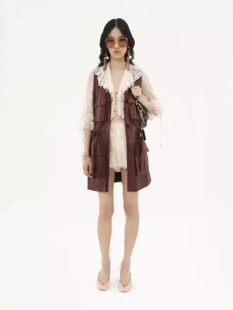 Gilet utilitaire en cuir