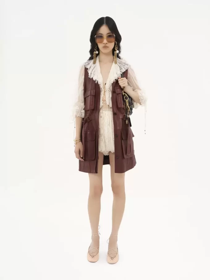 Gilet utilitaire en cuir Gilet utilitaire en cuir