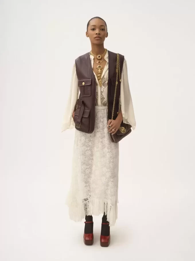 Gilet utilitaire en cuir