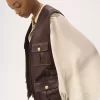 Gilet utilitaire en cuir
