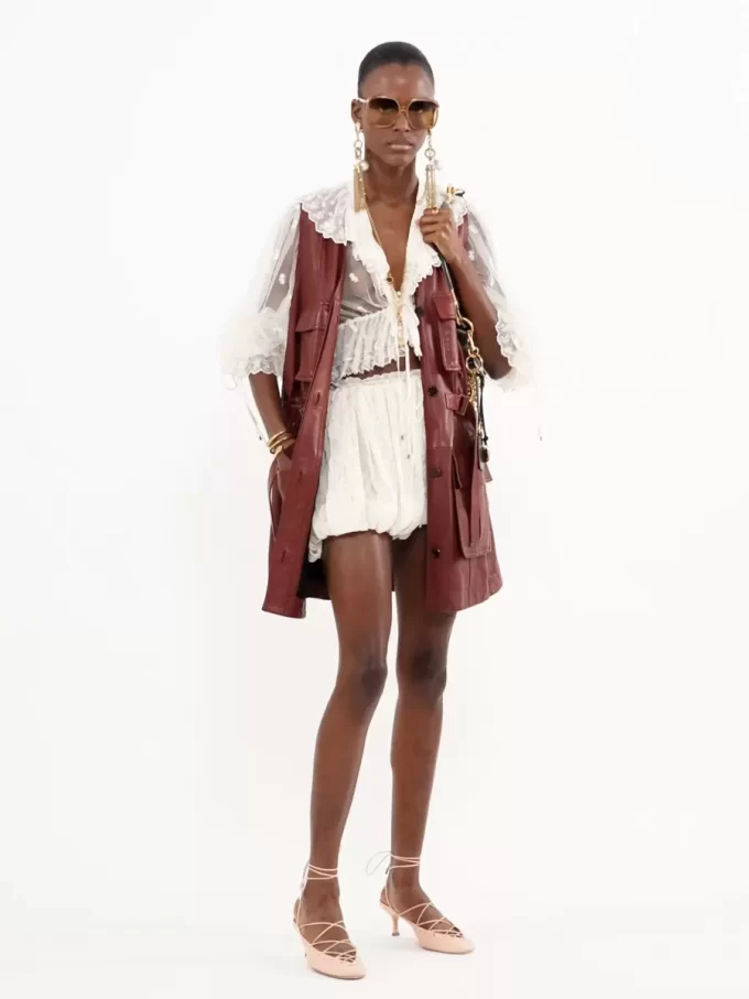 Gilet utilitaire en cuir Gilet utilitaire en cuir