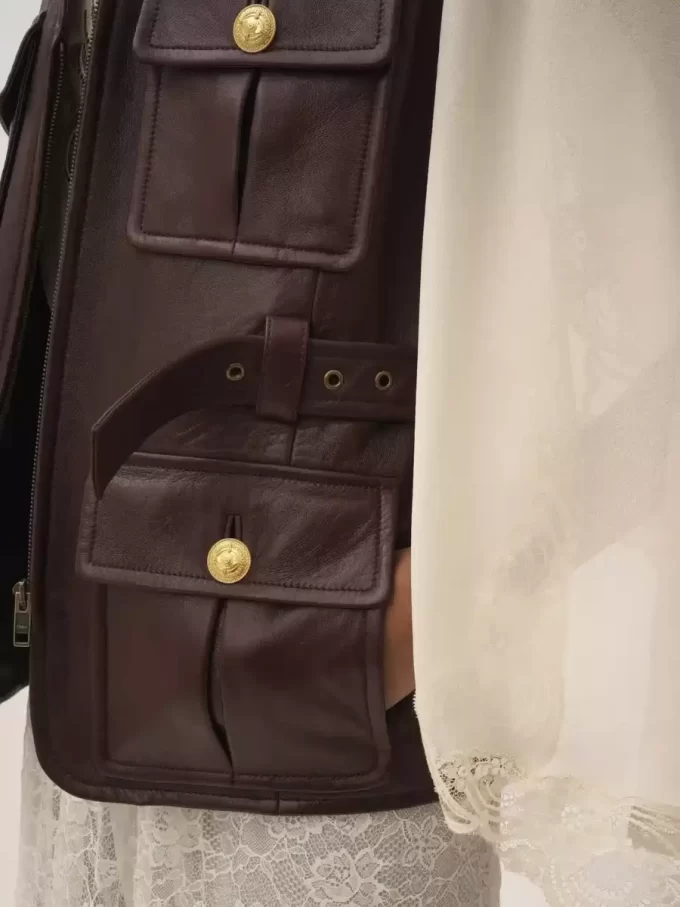 Gilet utilitaire en cuir