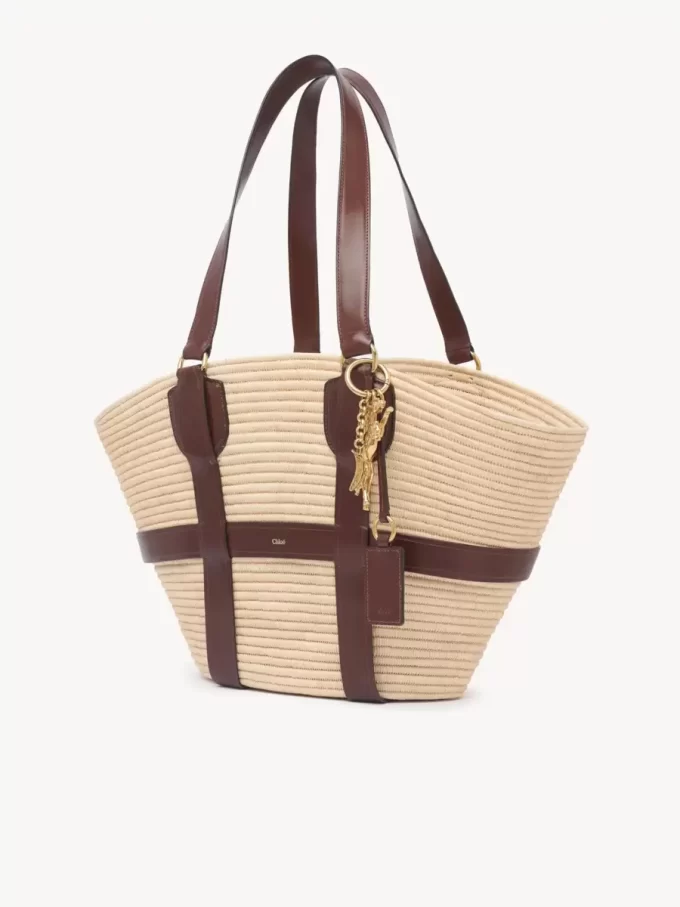 Grand panier Kerala 25 en raphia