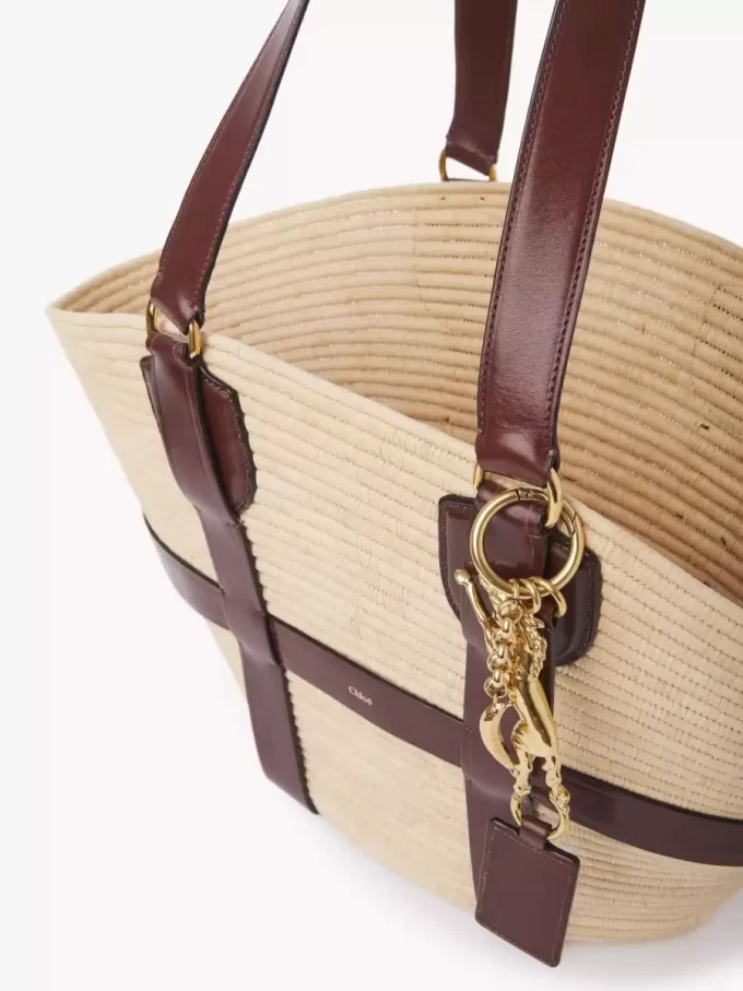 Grand panier Kerala 25 en raphia
