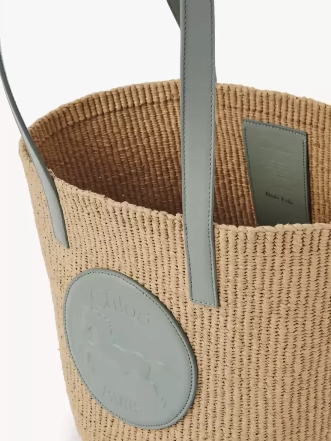 Grand panier Médaille Cheval en fibres naturelles Grand panier Médaille Cheval en fibres naturelles