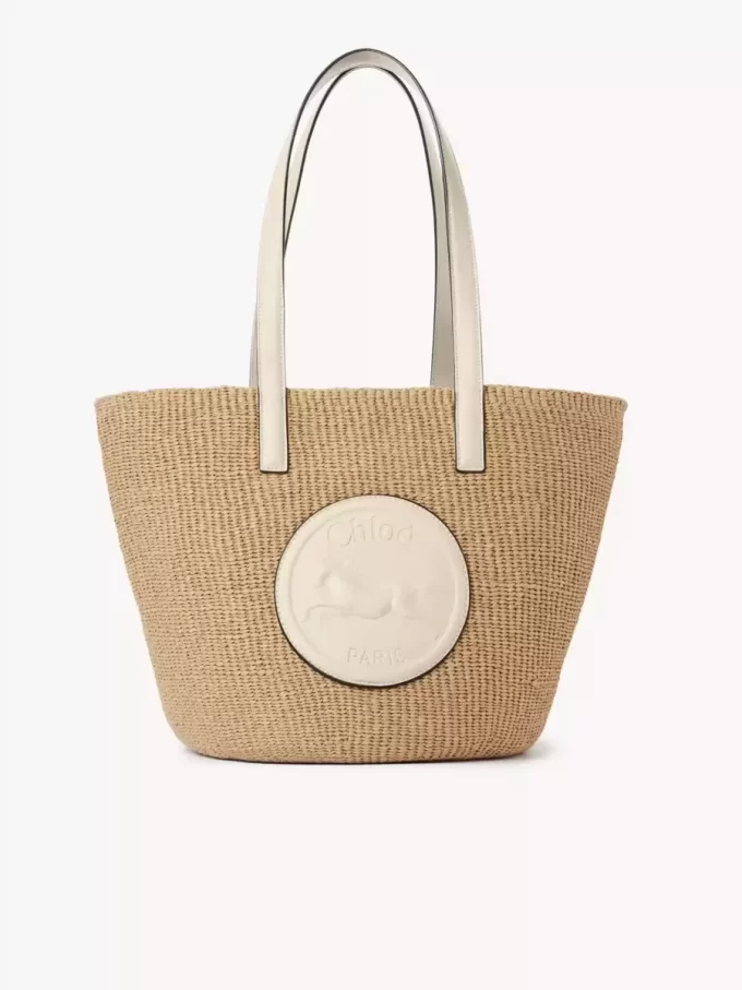 Grand panier à médailles de cheval en fibres naturelles