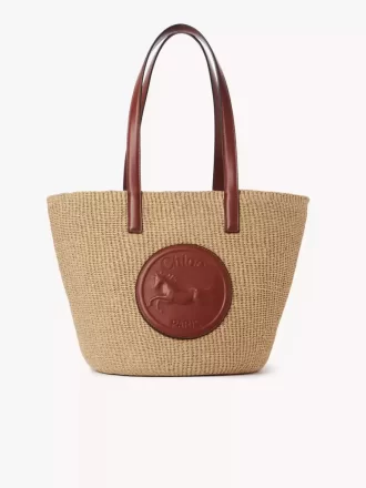 Grand panier à médailles de cheval en fibres naturelles
