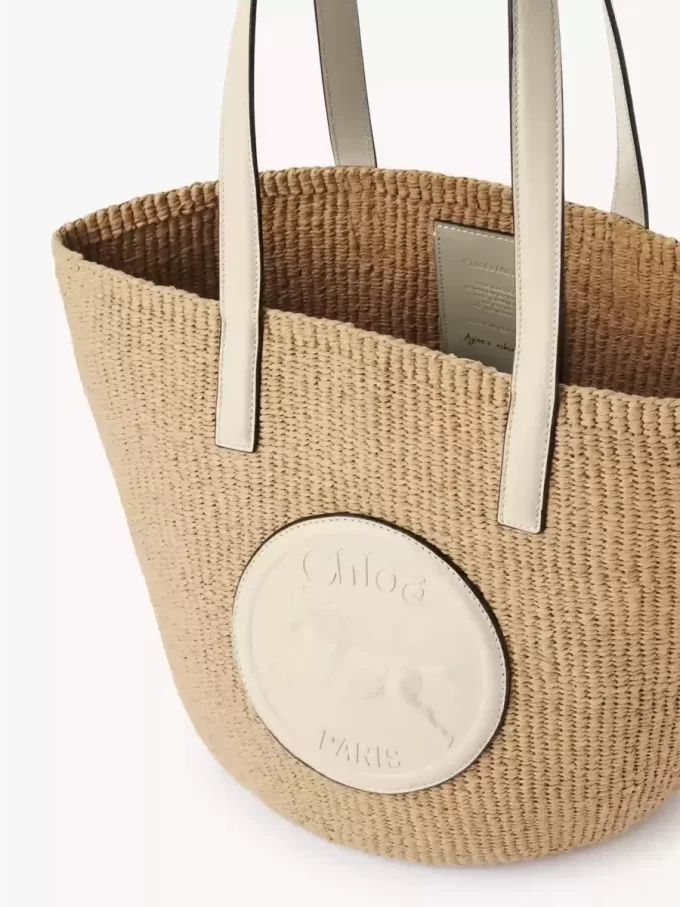 Grand panier à médailles de cheval en fibres naturelles