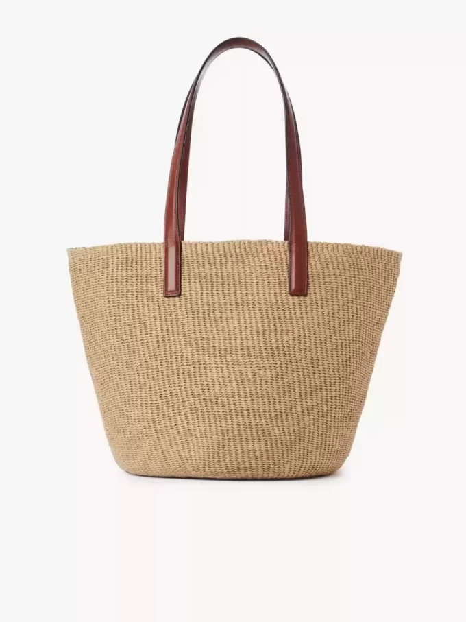 Grand panier à médailles de cheval en fibres naturelles