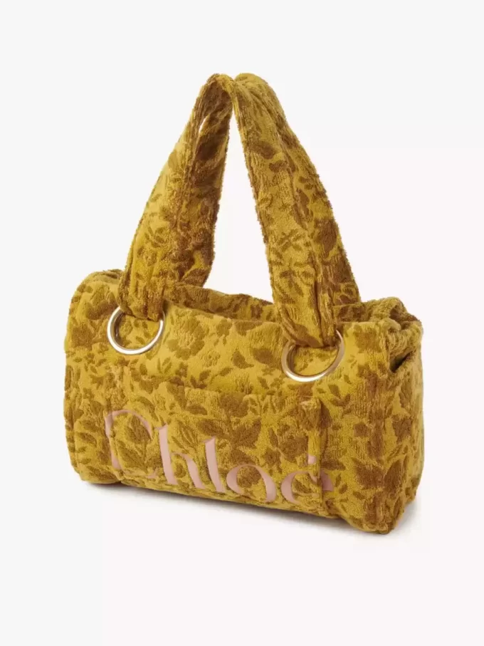 Grand sac cabas Chloé Plage en éponge jacquard Grand sac cabas Chloé Plage en éponge jacquard
