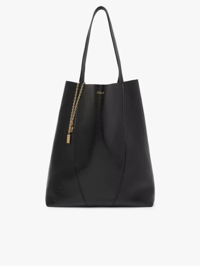 Grand sac cabas Chloé Spin en cuir grainé Grand sac cabas Chloé Spin en cuir grainé