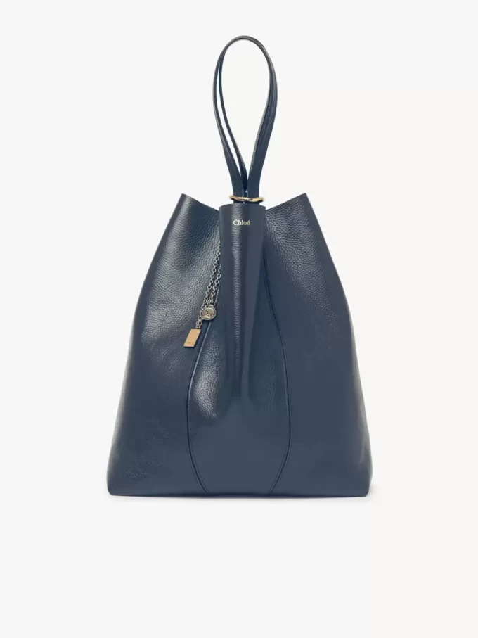 Grand sac cabas Chloé Spin en cuir grainé Grand sac cabas Chloé Spin en cuir grainé