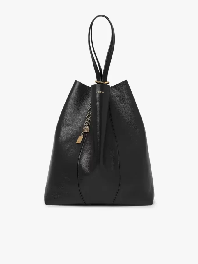 Grand sac cabas Chloé Spin en cuir grainé Grand sac cabas Chloé Spin en cuir grainé