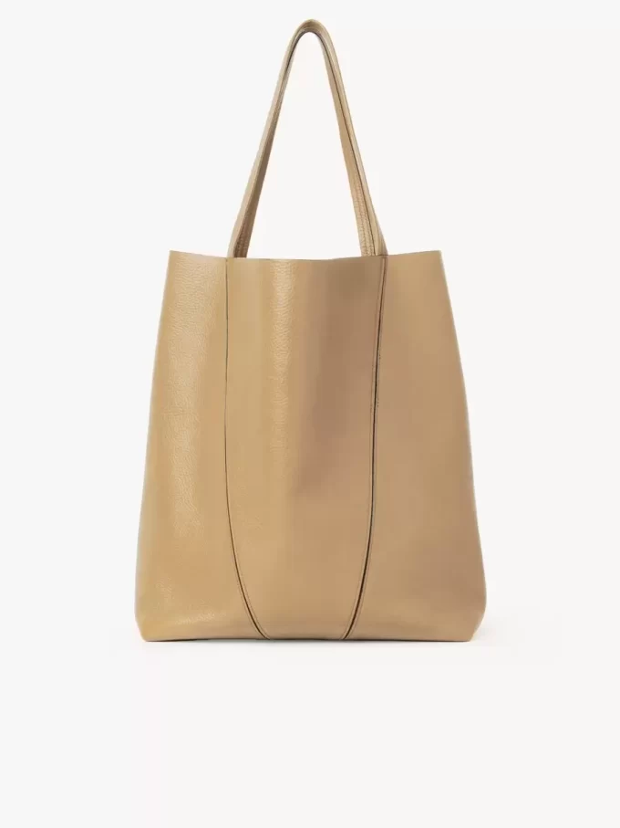 Grand sac cabas Chloé Spin en cuir grainé Grand sac cabas Chloé Spin en cuir grainé