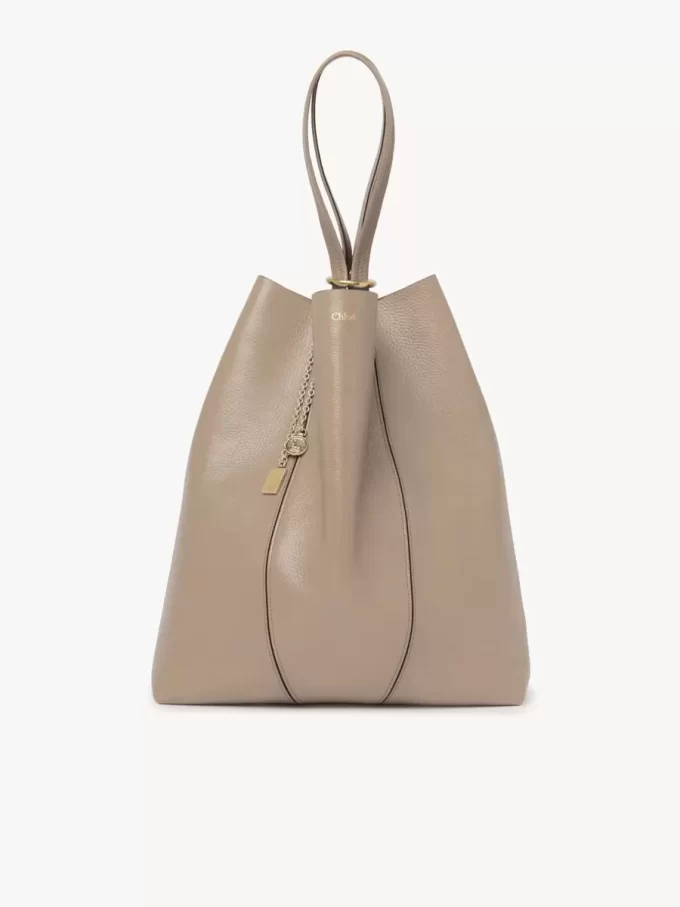 Grand sac cabas Chloé Spin en cuir grainé Grand sac cabas Chloé Spin en cuir grainé