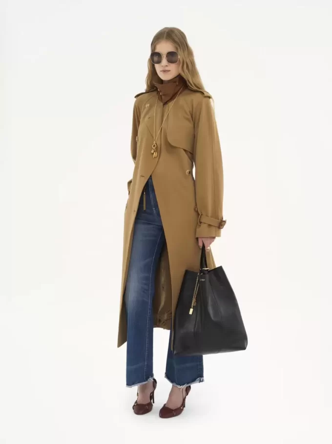 Grand sac cabas Chloé Spin en cuir grainé Grand sac cabas Chloé Spin en cuir grainé