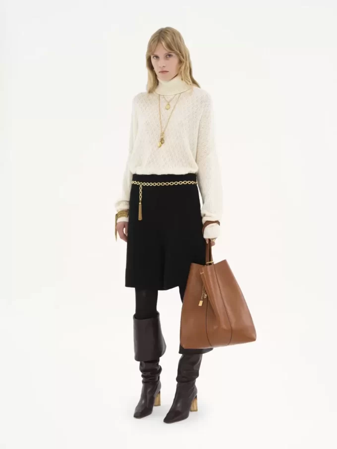 Grand sac cabas Chloé Spin en cuir grainé Grand sac cabas Chloé Spin en cuir grainé
