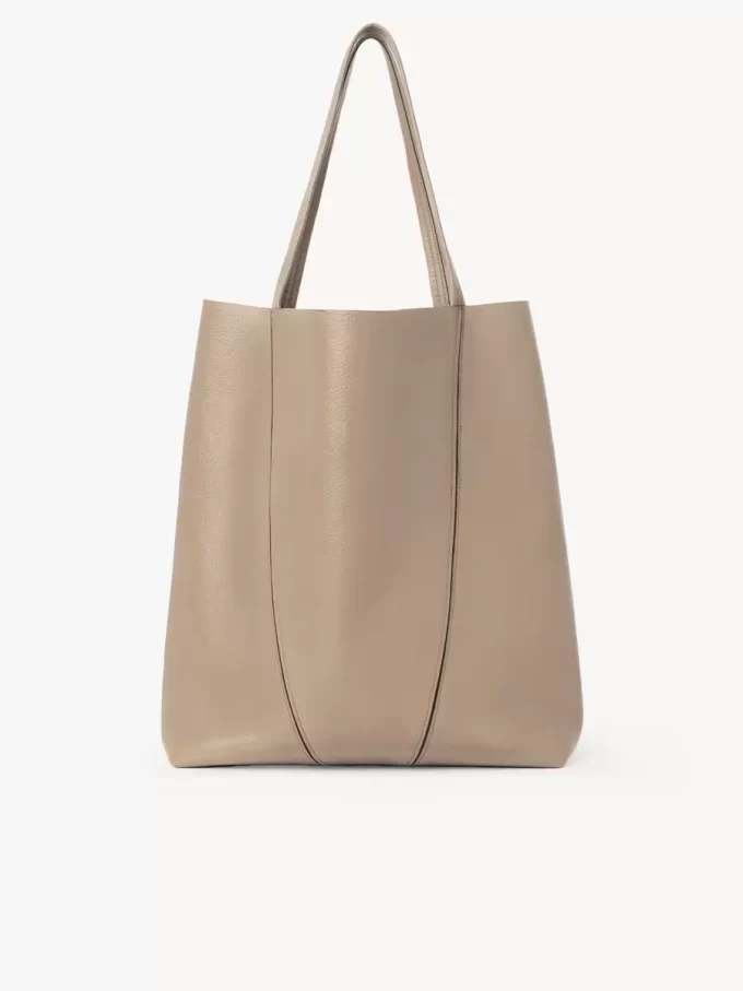 Grand sac cabas Chloé Spin en cuir grainé Grand sac cabas Chloé Spin en cuir grainé