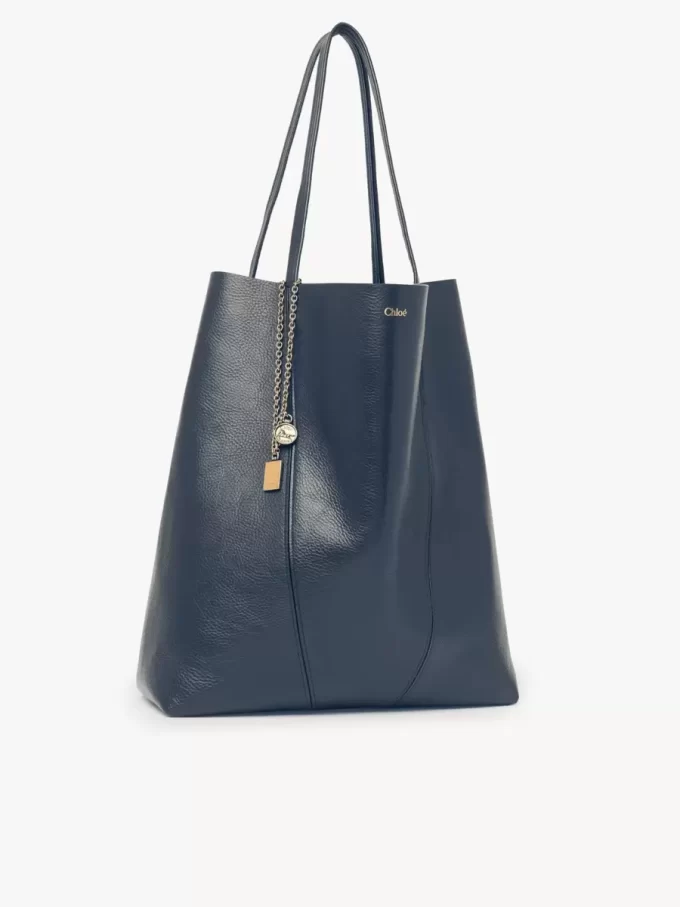 Grand sac cabas Chloé Spin en cuir grainé Grand sac cabas Chloé Spin en cuir grainé