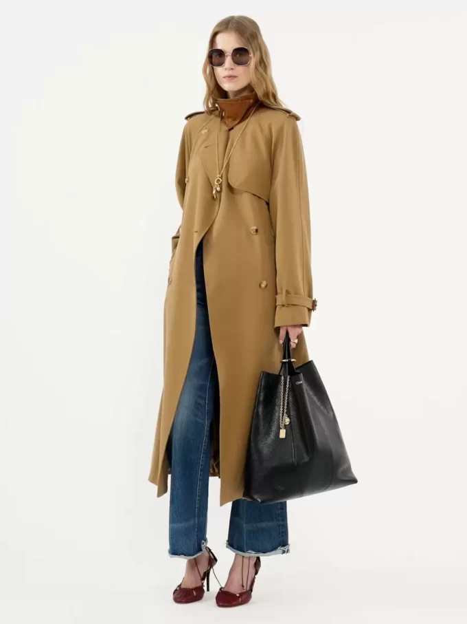 Grand sac cabas Chloé Spin en cuir grainé Grand sac cabas Chloé Spin en cuir grainé