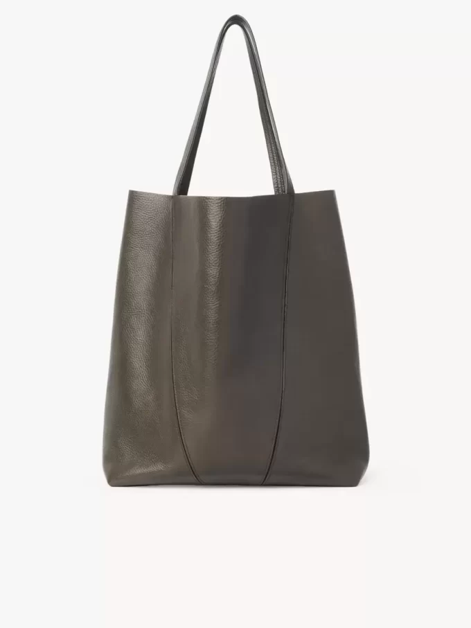 Grand sac cabas Chloé Spin en cuir grainé Grand sac cabas Chloé Spin en cuir grainé