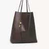 Grand sac cabas Chloé Spin en cuir grainé Grand sac cabas Chloé Spin en cuir grainé