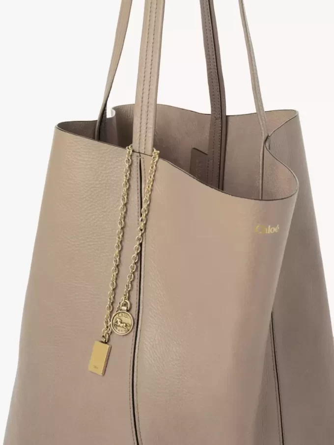 Grand sac cabas Chloé Spin en cuir grainé Grand sac cabas Chloé Spin en cuir grainé