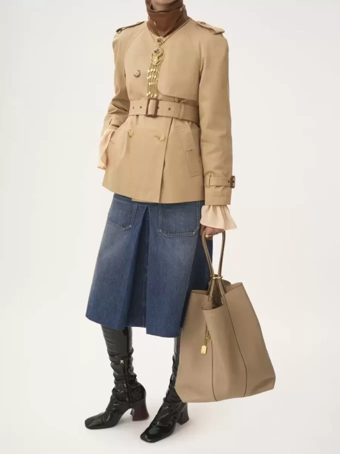 Grand sac cabas Chloé Spin en cuir grainé Grand sac cabas Chloé Spin en cuir grainé